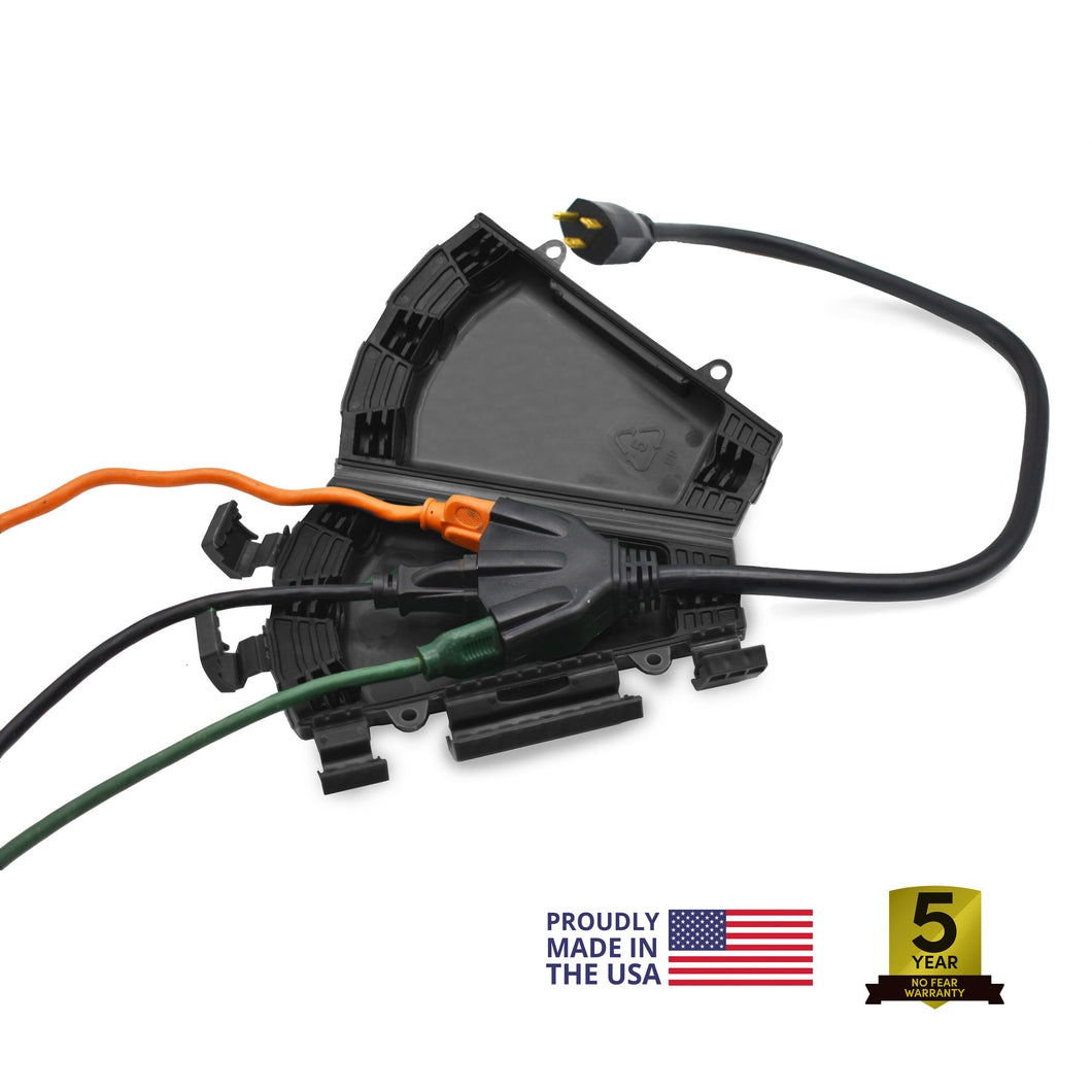 Twist and Seal Cord Vault - Keeps Large Cord Connections Dry and Secure