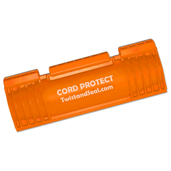 Twist and Seal Cord Protect - Outdoor Extension Cord Protector - Orange
