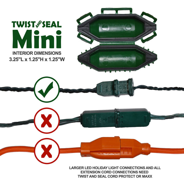 Twist and Seal Mini - Holiday Light Cord Protection