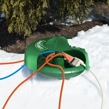 Twist and Seal Cord Dome Multiple Outdoor Extension Cord and Power Strip Protection In Action