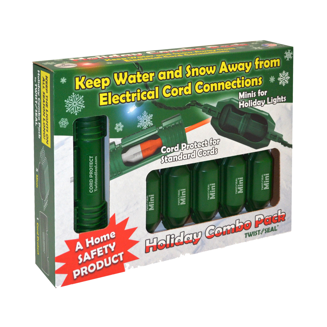Twist and seal holiday light safety combo pack